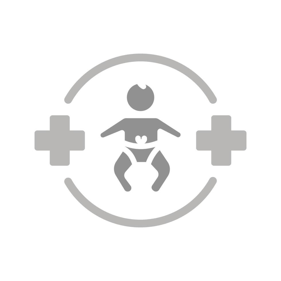 Pediatric Care Icon Design vector