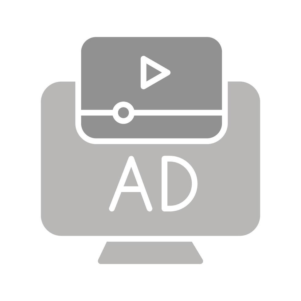 Ad Icon Design vector