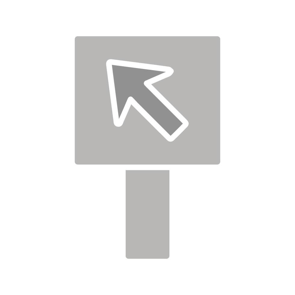 Diagonal Up Left Arrow Icon Design vector