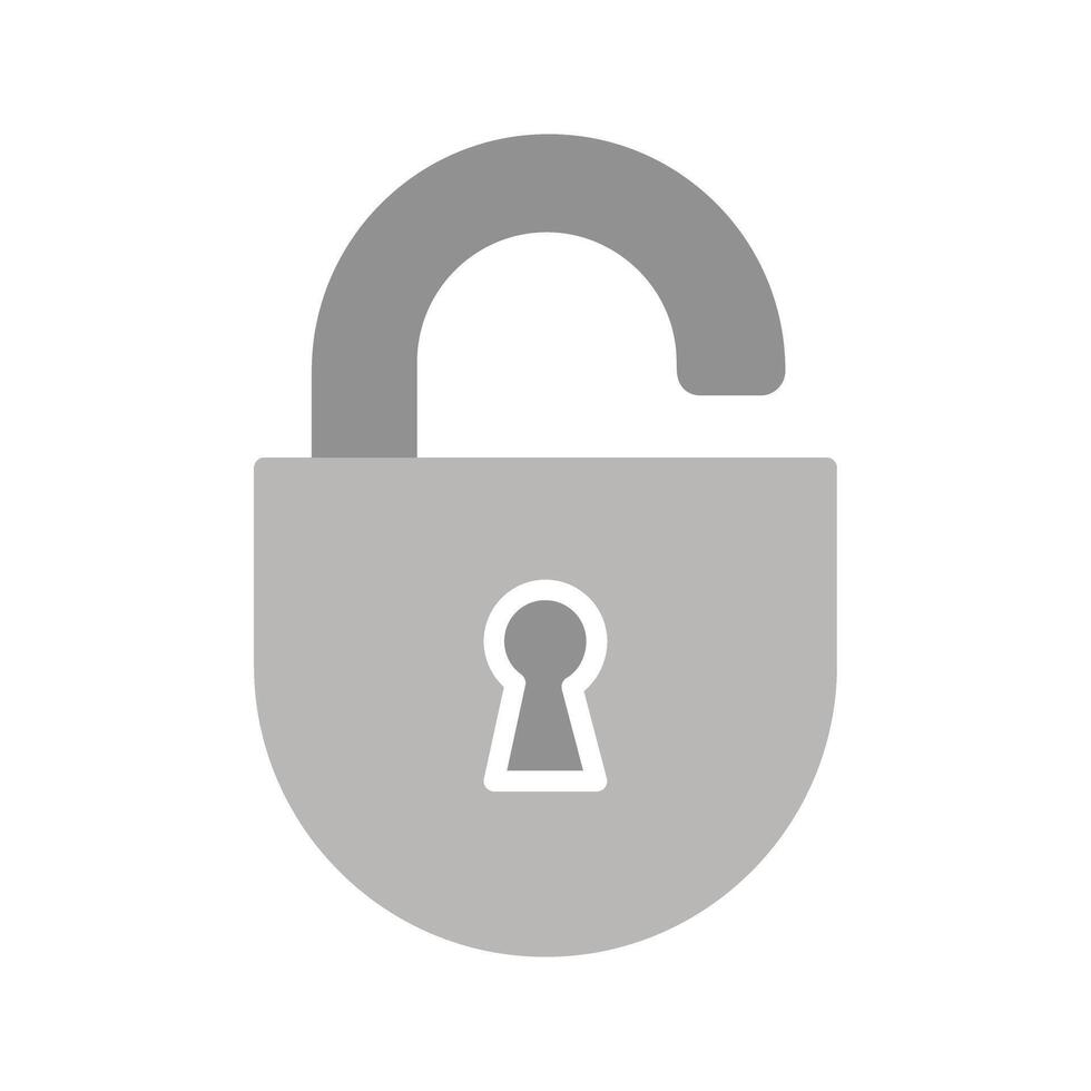 Open Lock Icon Design vector