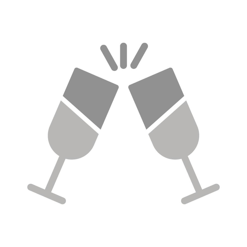 Champagne Toast Icon Design vector