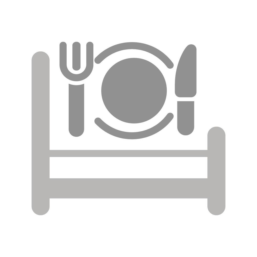 Breakfast in Bed Icon Design vector