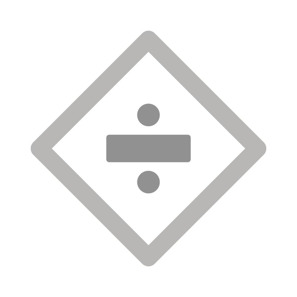 Division Sign Icon Design vector