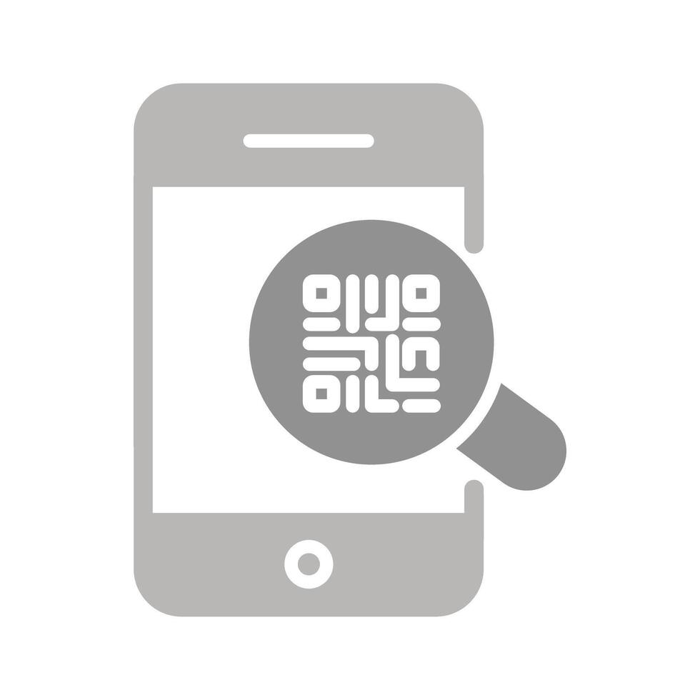 QR Code Authentication Icon Design vector