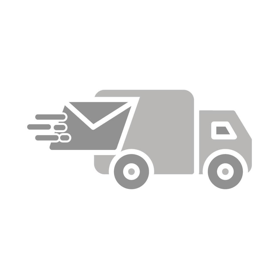 Mail Truck Icon Design vector