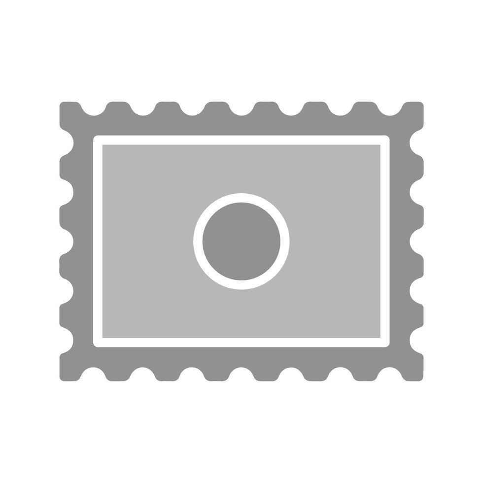 Postal Stamp Icon Design vector