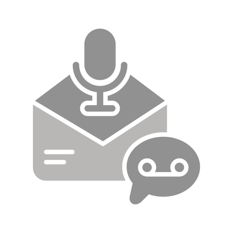 Voice Message Icon Design vector