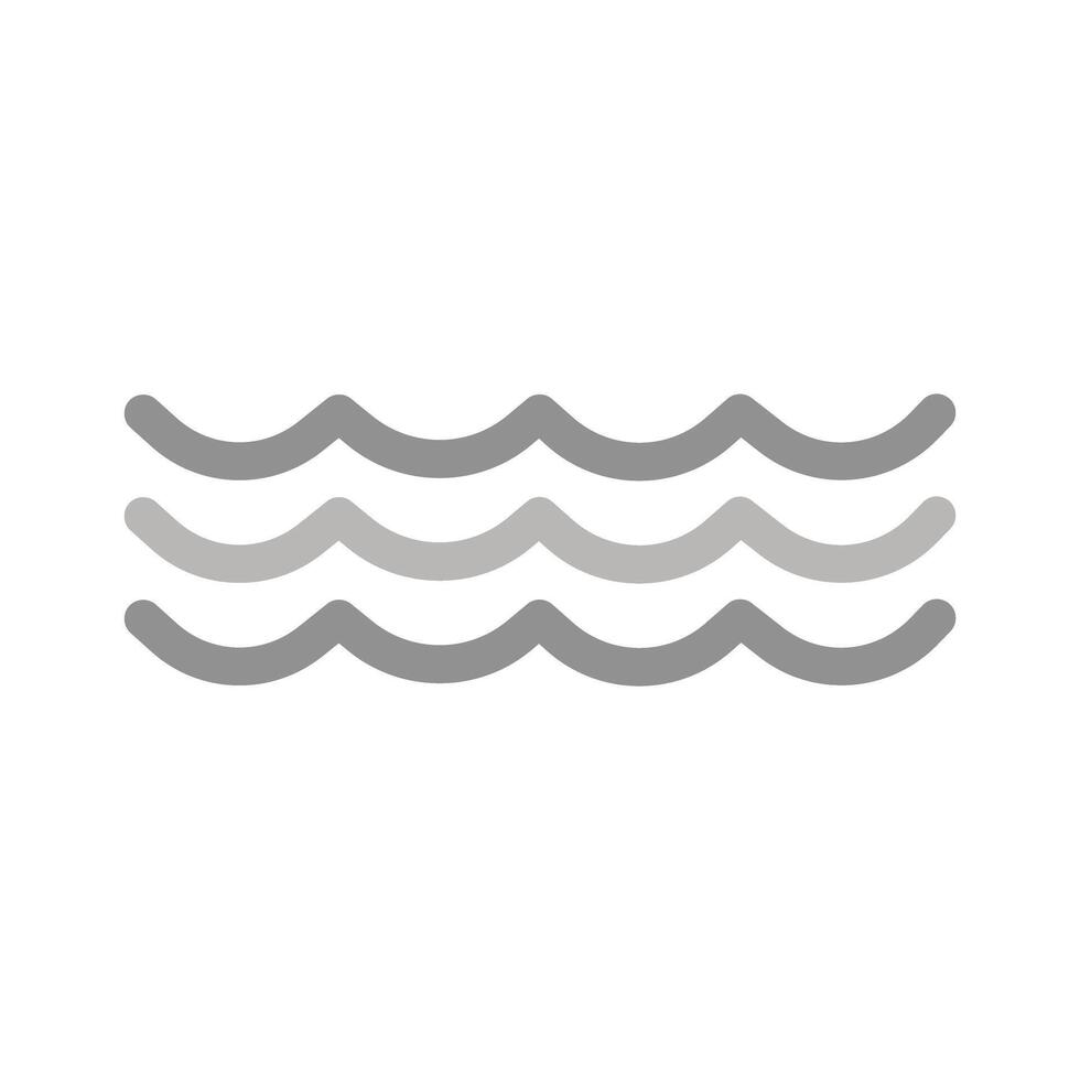 Water Wave Icon Design vector