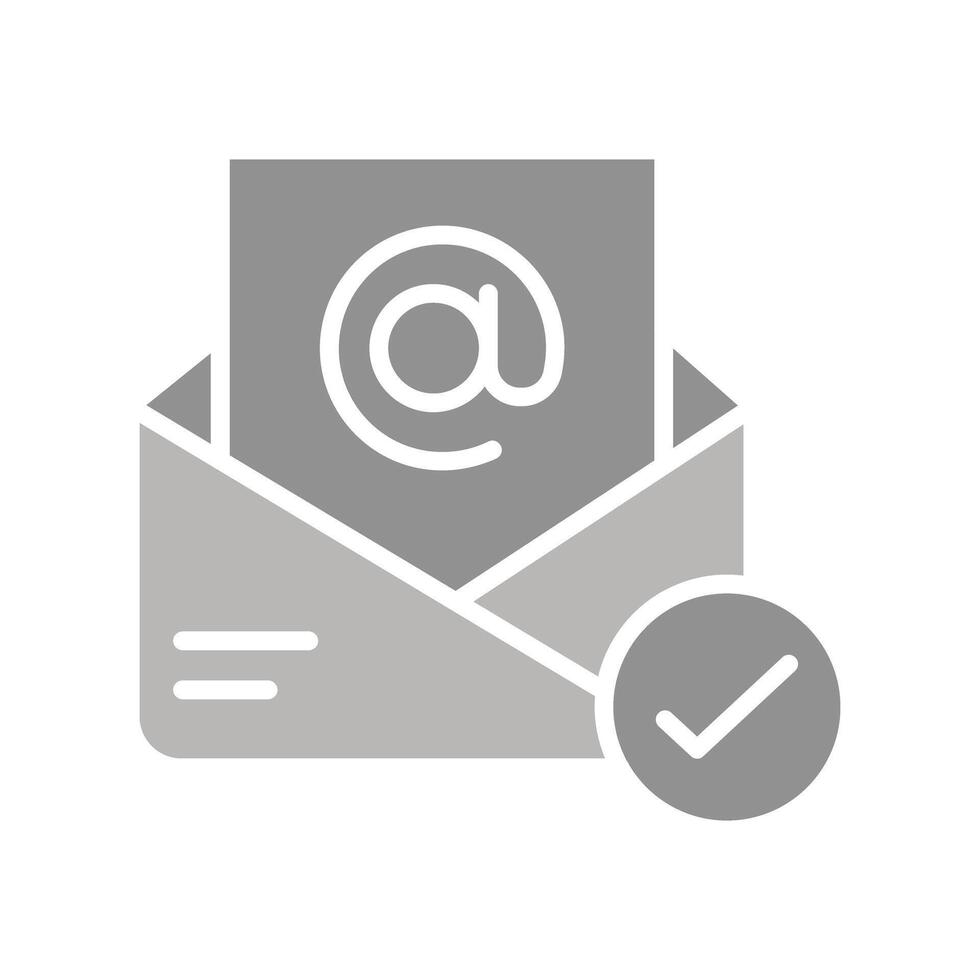Registered Mail Icon Design vector