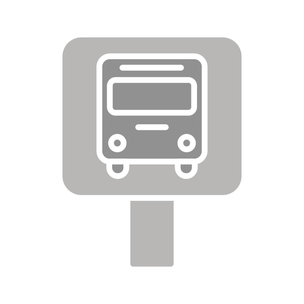 Bus Stop Icon Design vector
