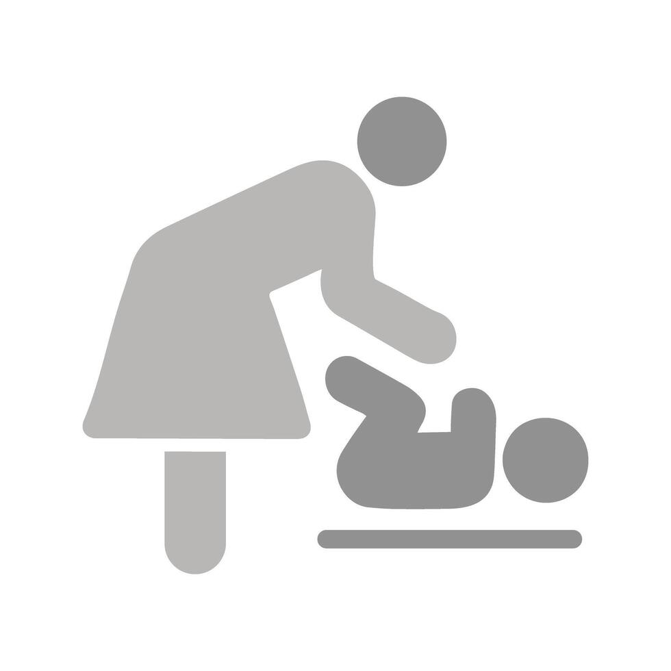 Changing Table Icon Design vector