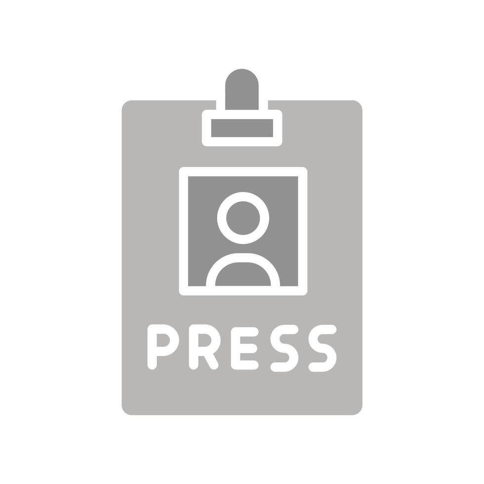 Press Pass Icon Design vector