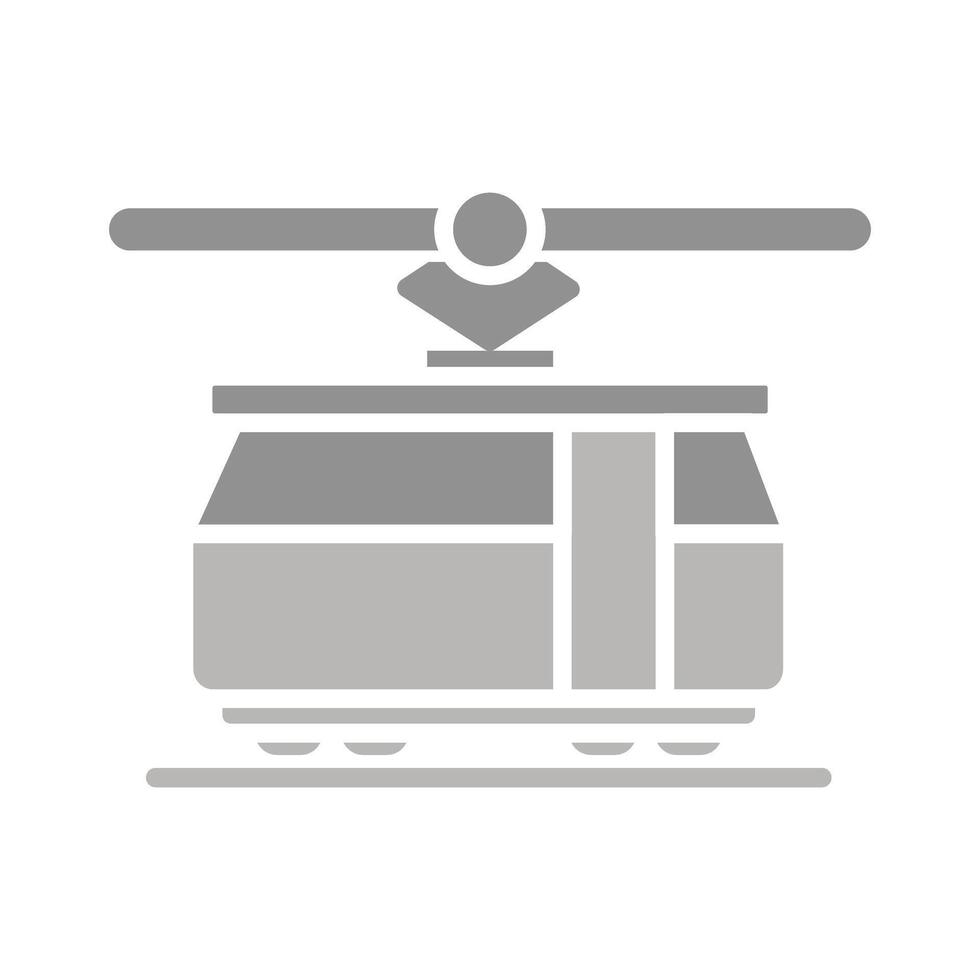 Tram Car Icon Design vector