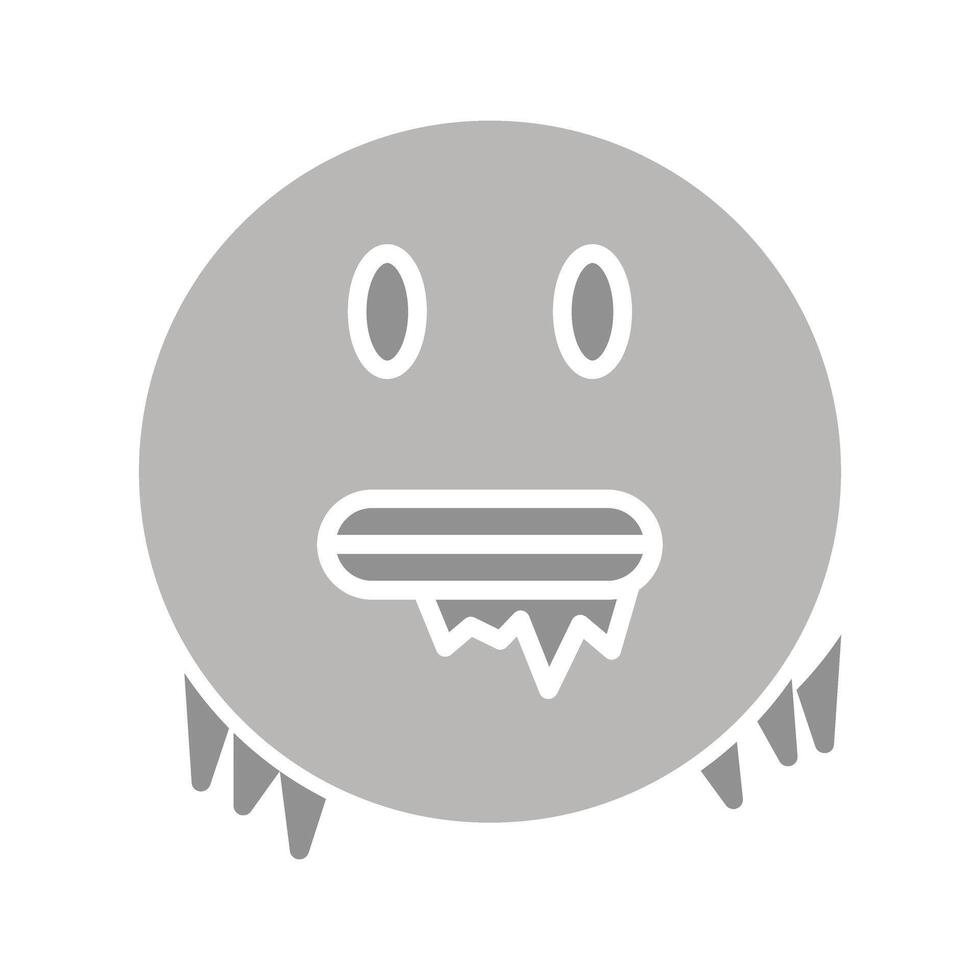 Cold Face Icon Design vector