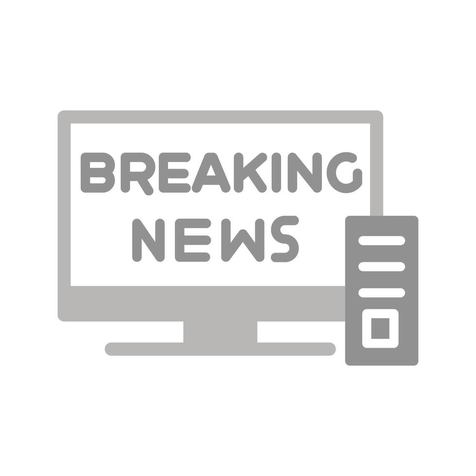 Breaking Story Icon Design vector