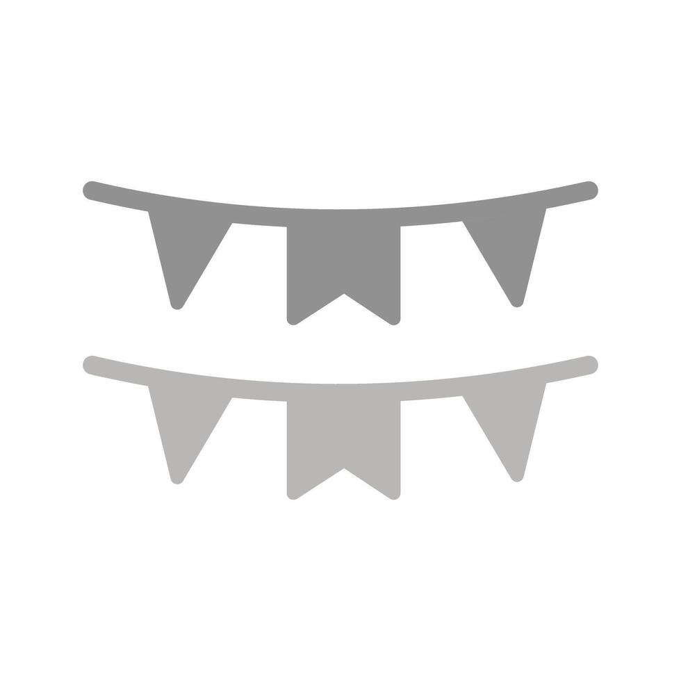 Bunting Flags Icon Design vector