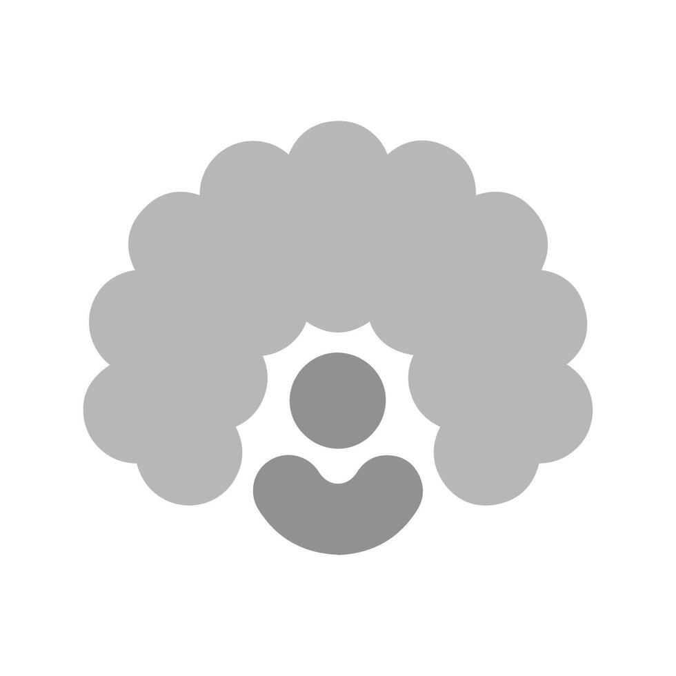 Clown Wig Icon Design vector