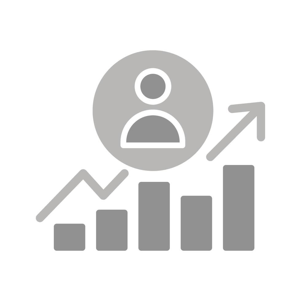 Career Growth Icon Design vector