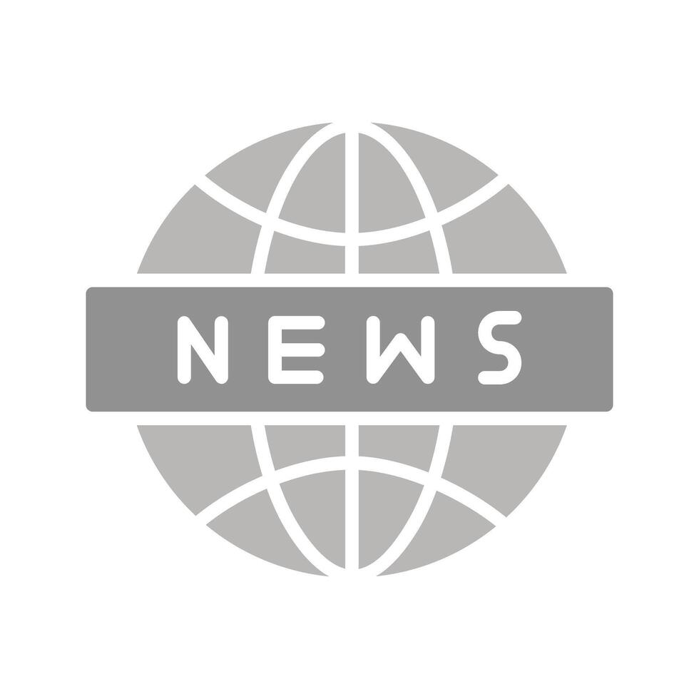 News Globe Icon Design vector