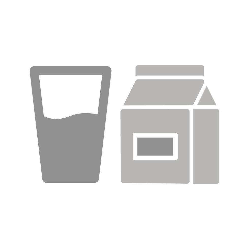 Glass of Milk Icon Design vector