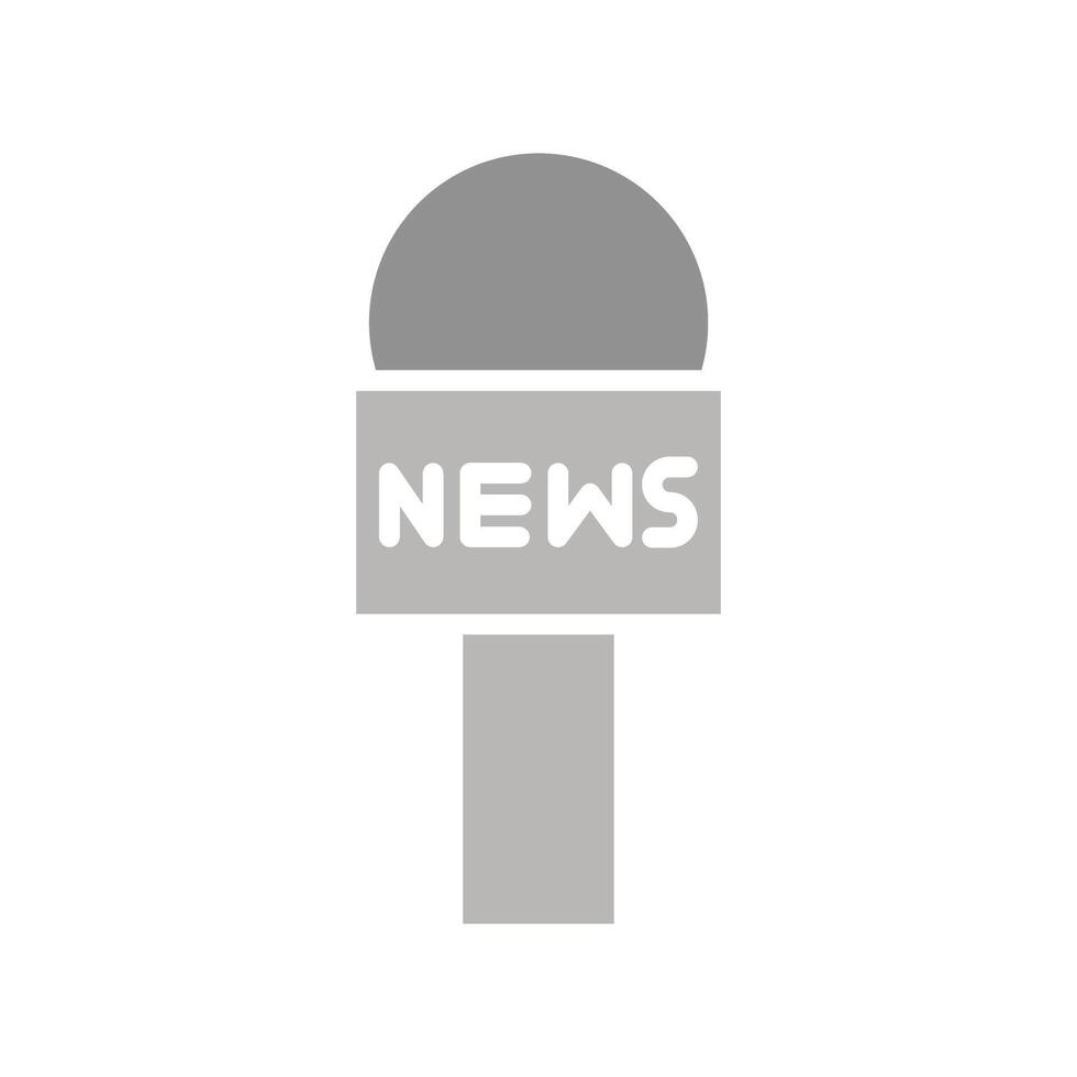 News Microphone Icon Design vector