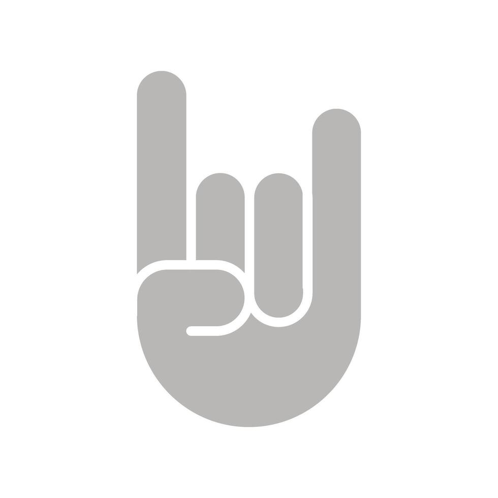 Sign of the Horns Icon Design vector