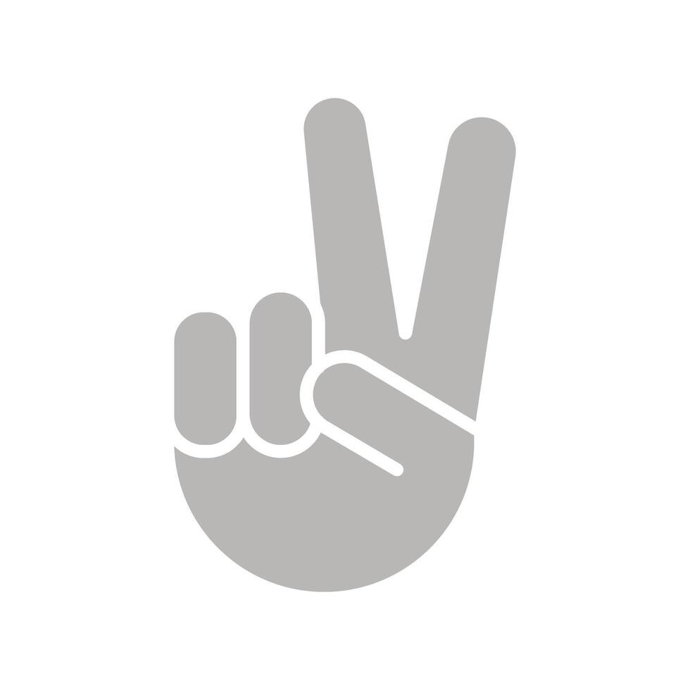 Victory Hand Icon Design vector