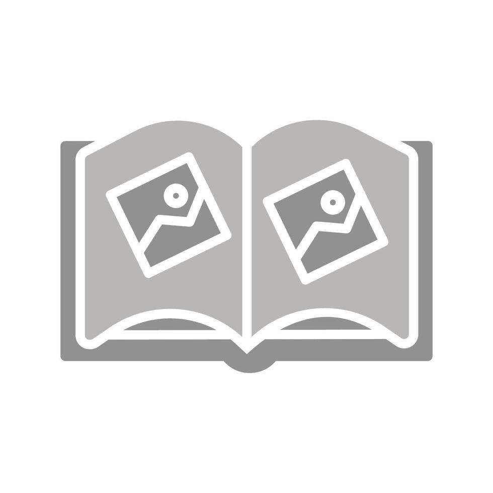 Memory Book Icon Design vector