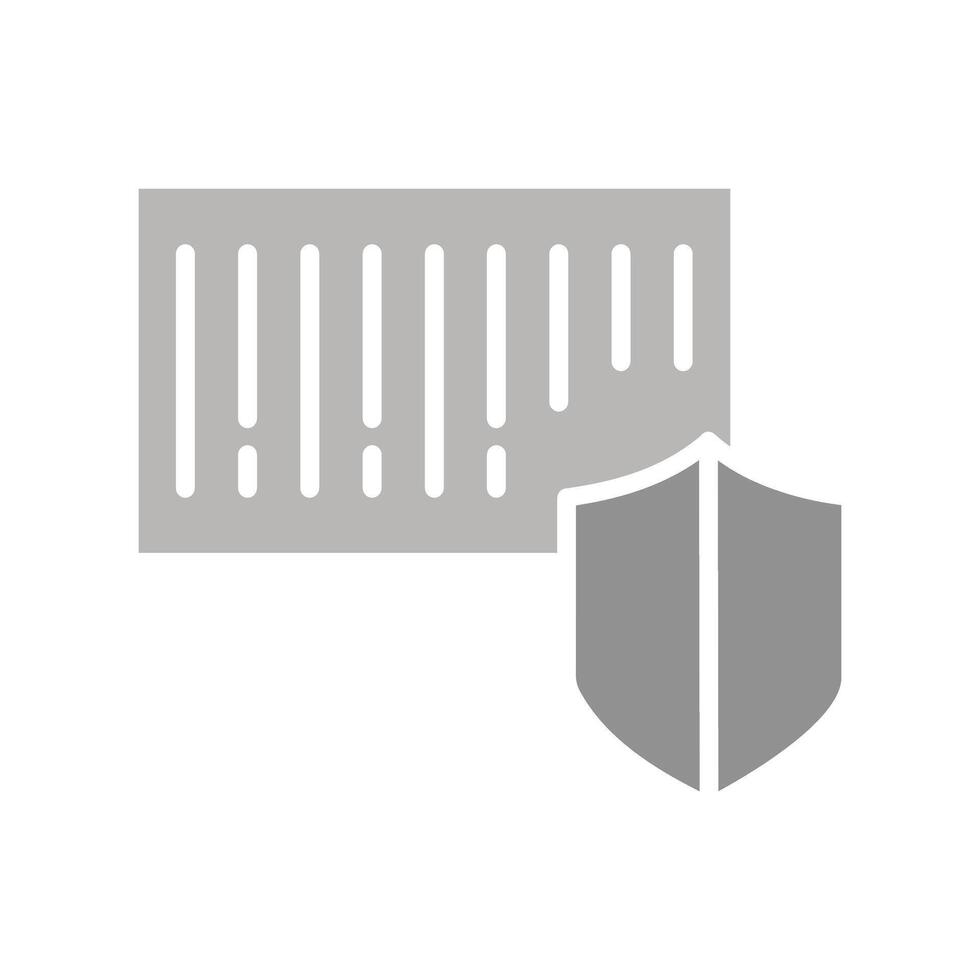 Barcode Security Icon Design vector