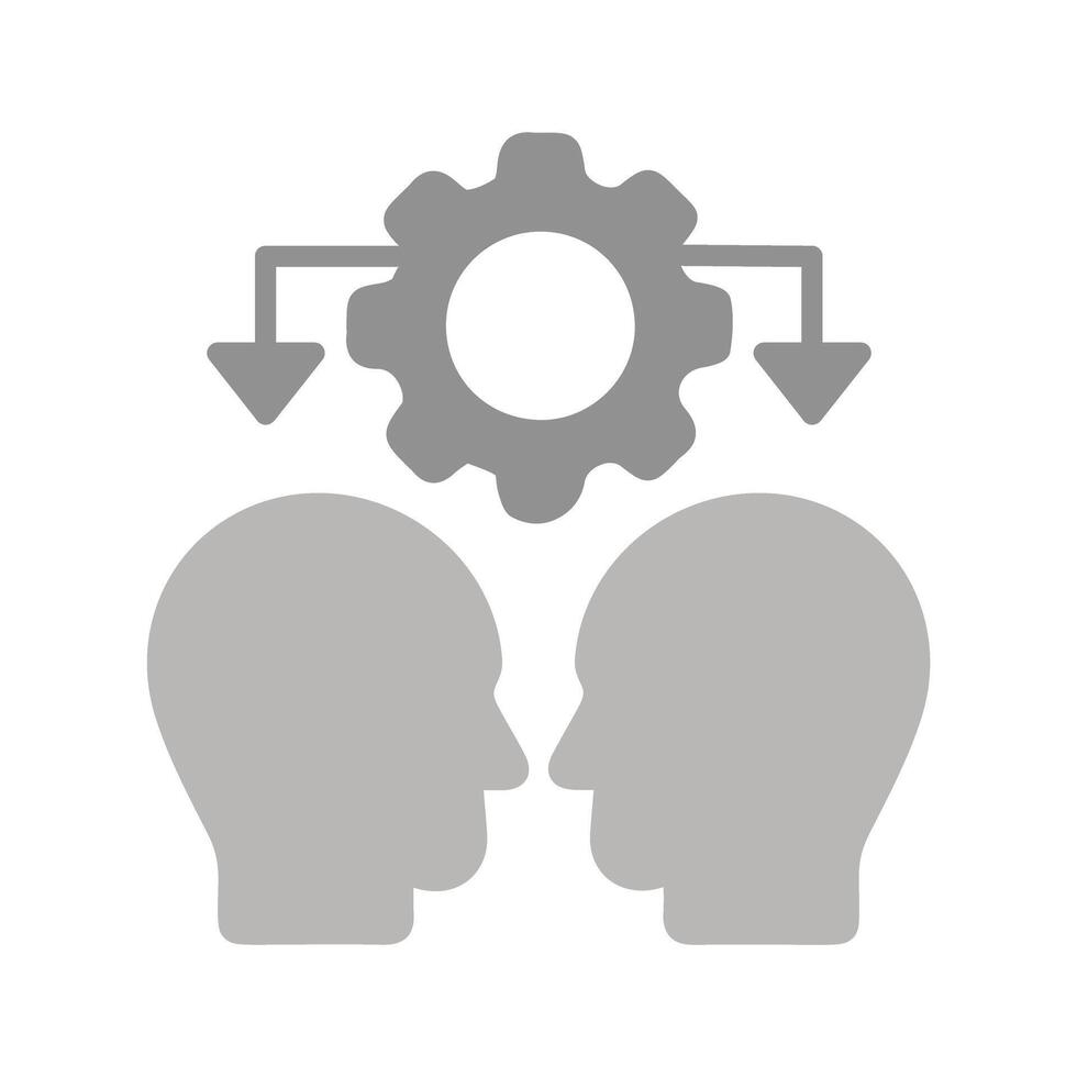 Conflict Management Icon Design vector