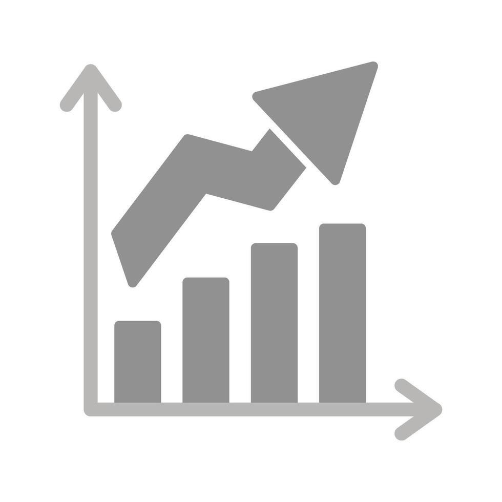Growth Chart Icon Design vector