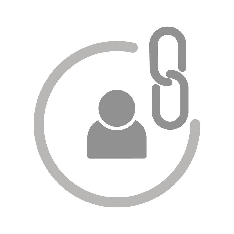 Contact Links Icon Design vector