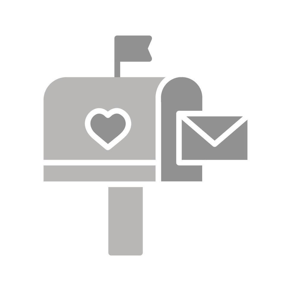 Mailbox with Mail Icon Design vector