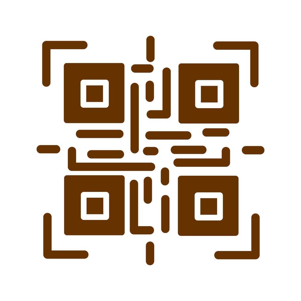 QR Code Reader Icon Design vector