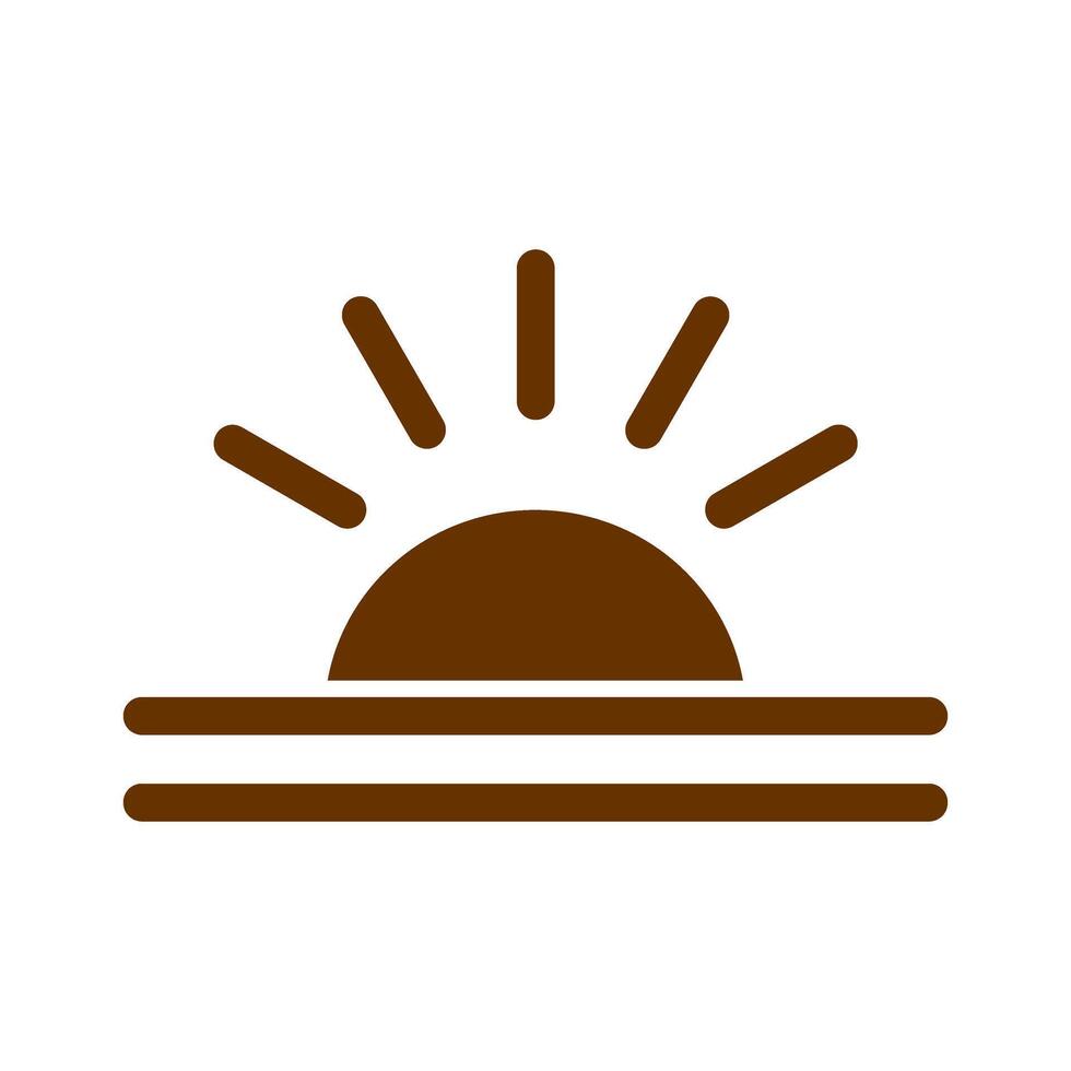 Sunrise Icon Design vector