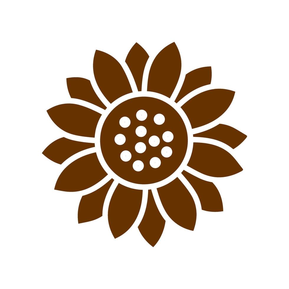 Sunflower Icon Design vector