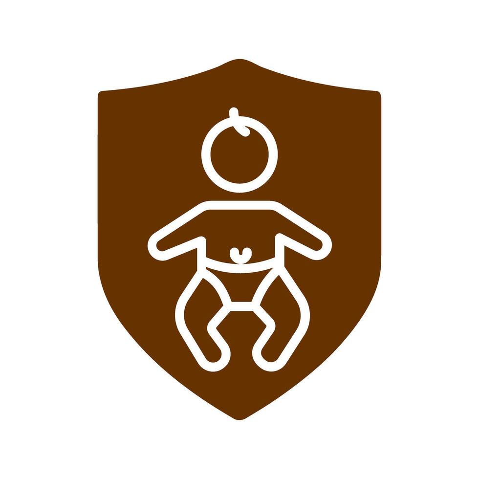 Baby Safety Icon Design vector