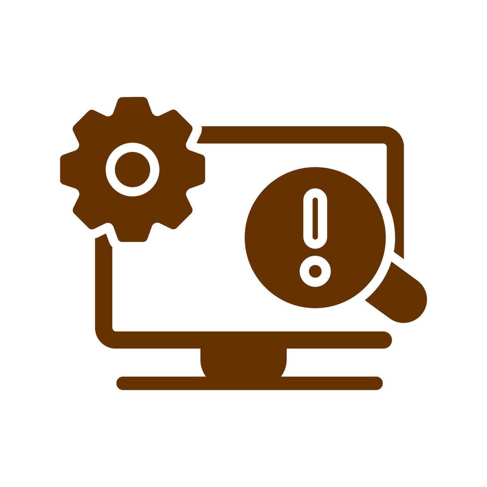 Troubleshooting Icon Design vector