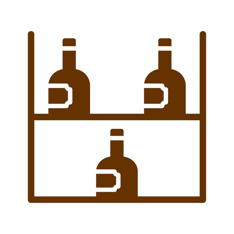 Wine Rack Icon Design vector