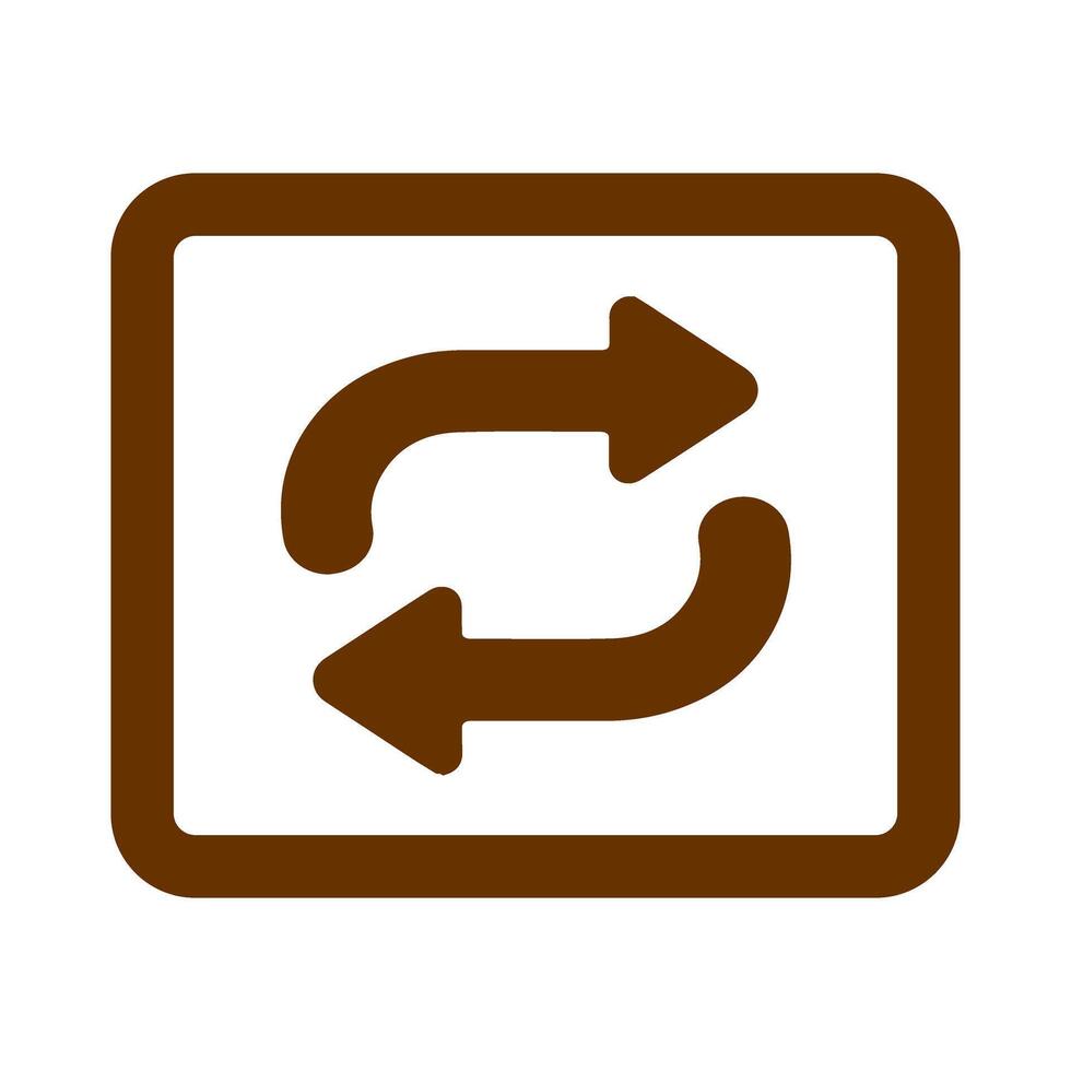 Repeat Button Icon Design vector