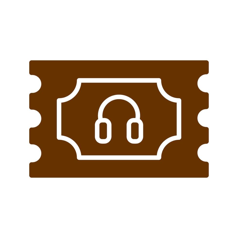 Support Ticket Icon Design vector
