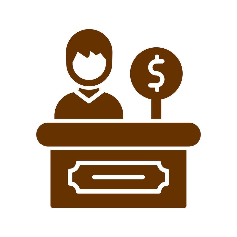 Cashier Icon Design vector