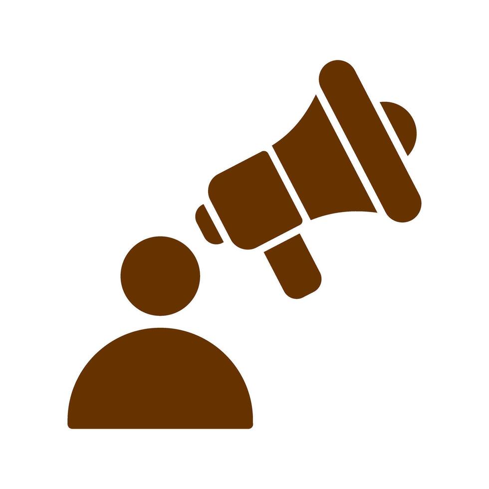 Advertiser Icon Design vector