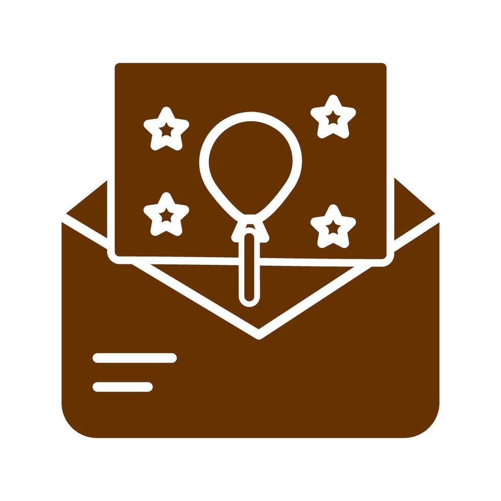 Party Invitation Icon Design vector