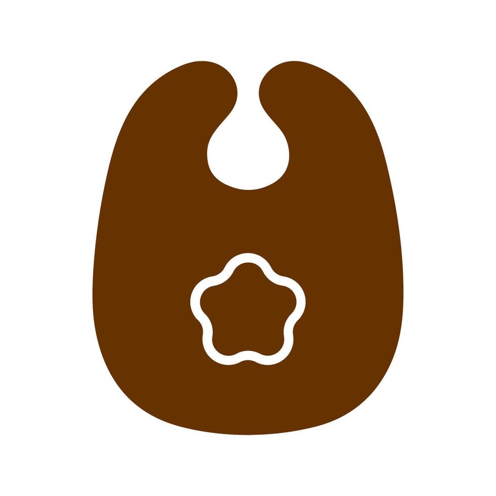 Cute Bibs Icon Design vector