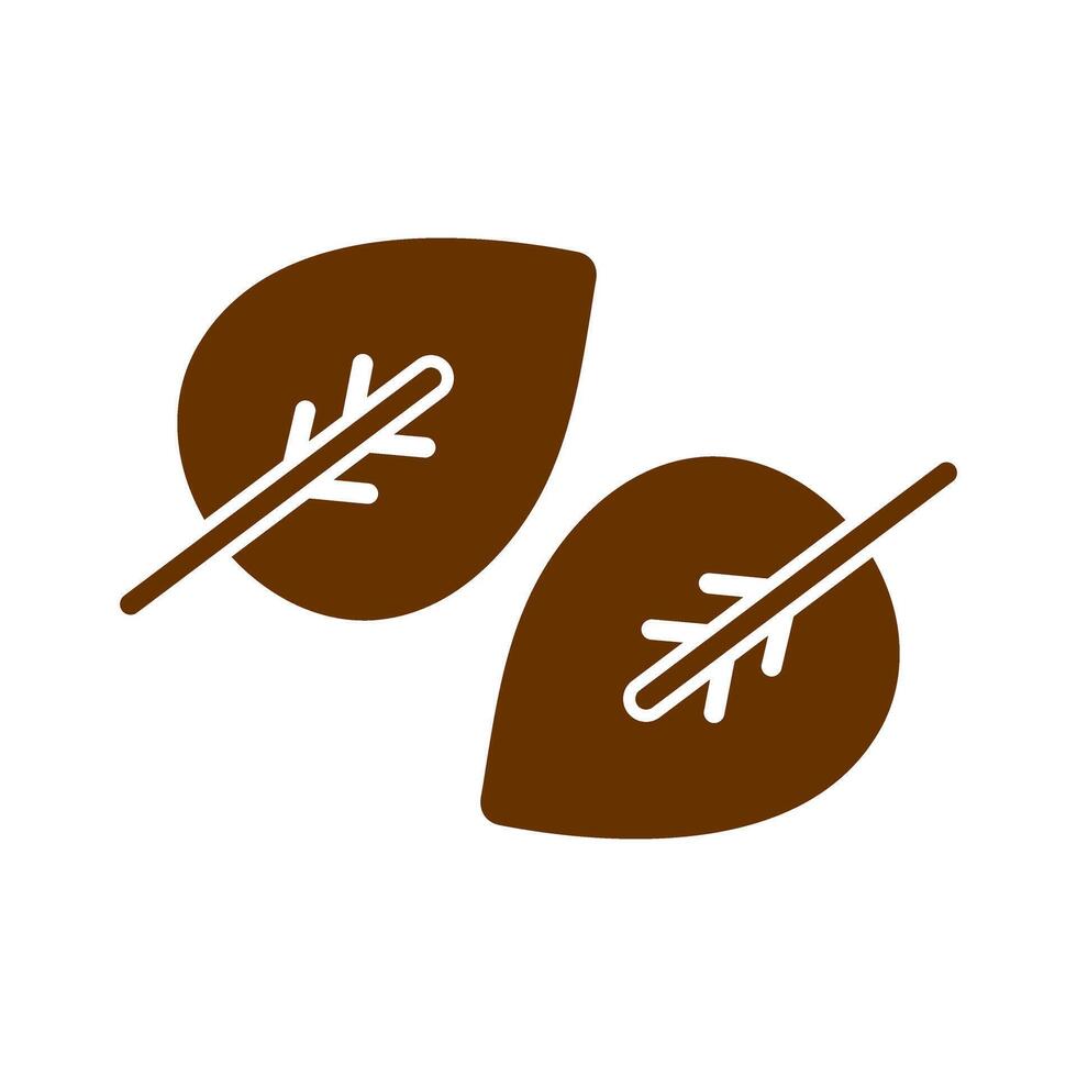 Fallen Leaf Icon Design vector