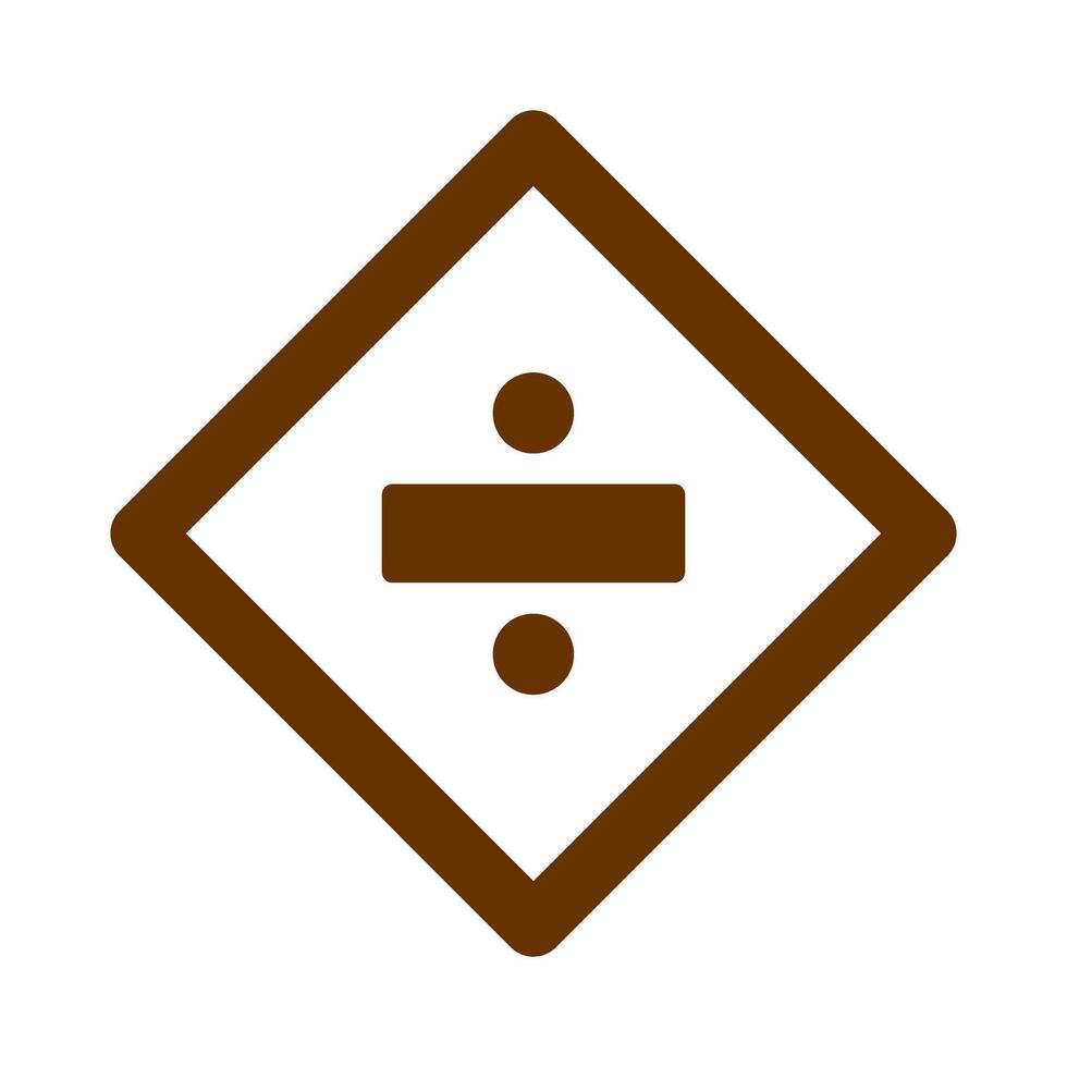 Division Sign Icon Design vector