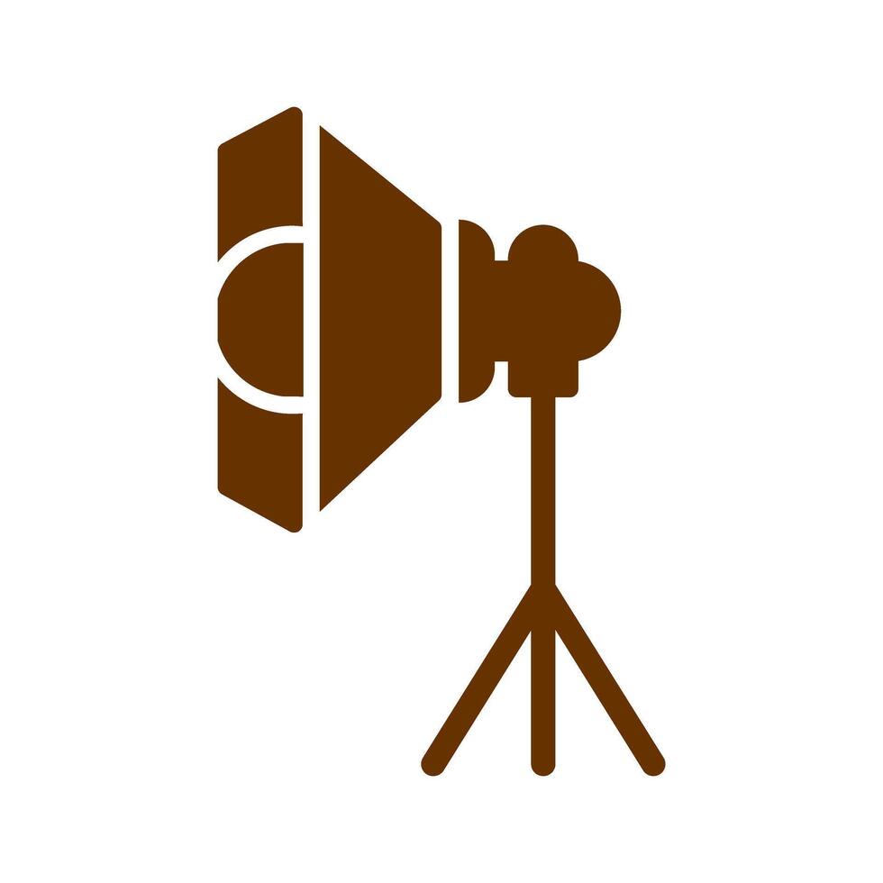 Photography Studio Lights Icon Design vector