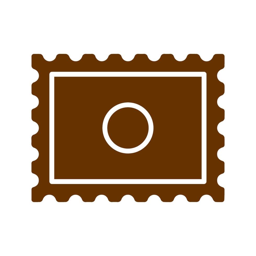 Postal Stamp Icon Design vector