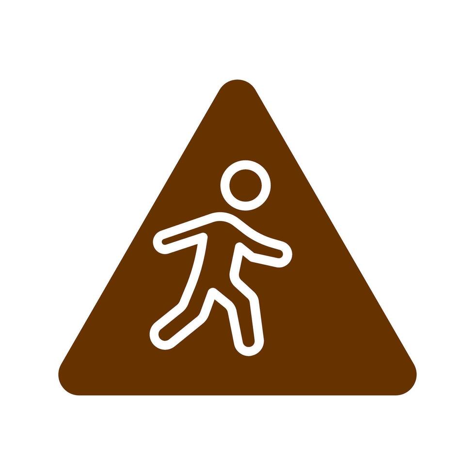 Children Crossing Icon Design vector
